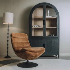 Tower Living Marano Fauteuil - Harmony 56 caramel brown (draaibaar)