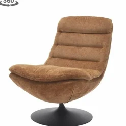 Tower Living Marano Fauteuil - Harmony 56 caramel brown (draaibaar)
