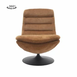 Tower Living Marano Fauteuil - Harmony 56 caramel brown (draaibaar)