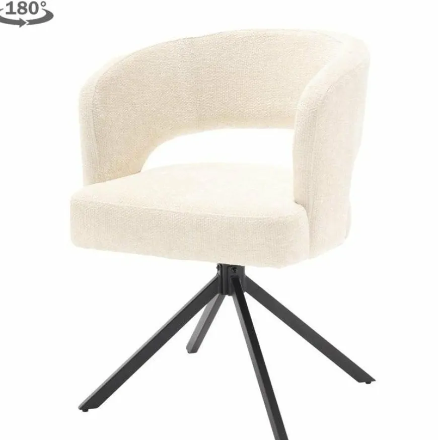Tower Living Mura Armstoel - fabric Haga 23 pearl (draaibaar)