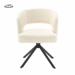 Tower Living Mura Armstoel - fabric Haga 23 pearl (draaibaar)