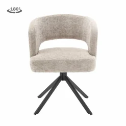 Tower Living Mura Armstoel - fabric Haga 30 beige (draaibaar)