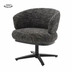Tower Living Perca Lounge Armstoel - fabric TED 17 blue-grey