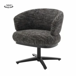 Tower Living Perca Lounge Armstoel - fabric TED 17 blue-grey