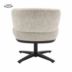 Tower Living Perca Lounge Armstoel - fabric TED 24 off white