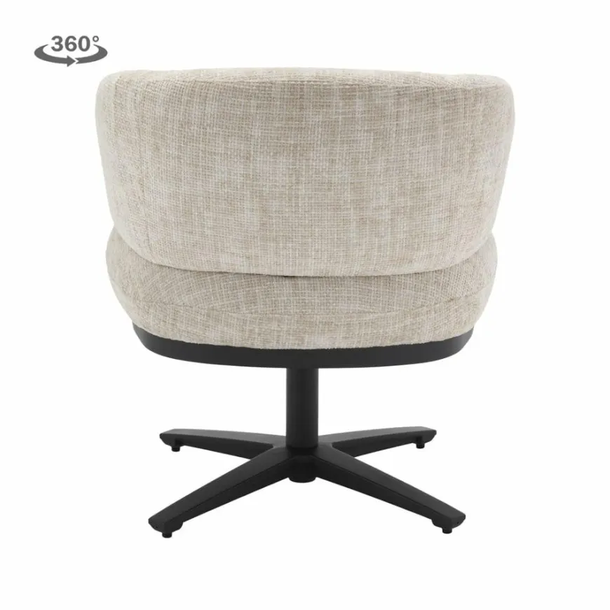 Tower Living Perca Lounge Armstoel - fabric TED 24 off white