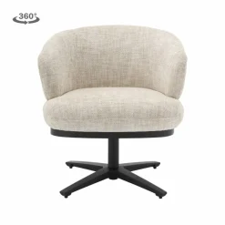 Tower Living Perca Lounge Armstoel - fabric TED 24 off white