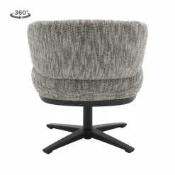 Tower Living Perca Lounge Armstoel - fabric TED 8 white-grey