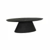 Tower Living Premana Salontafel zwart ovaal 135 cm
