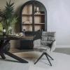 Tower Living Rosora Armstoel - HZ6068-85 grey (draaibaar)