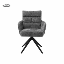 Tower Living Rosora Armstoel - HZ6068-85 grey (draaibaar)