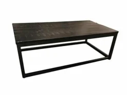 Tower Living Salontafel Paterno Mango zwart rechthoekig