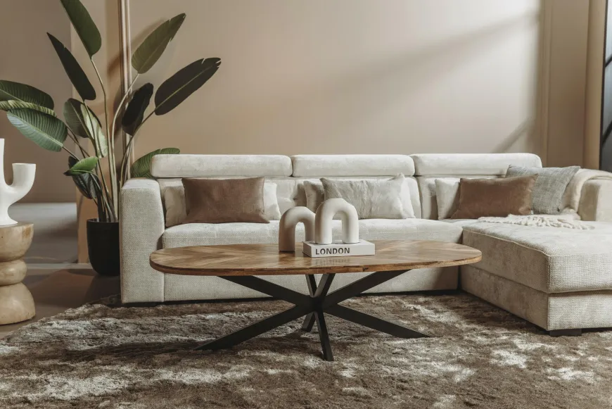 Tower Living Salontafel Silvi 130 cm - Naturel