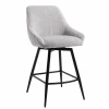 Tower Living Trino Barstoel - fabric Trenza 08 oyster (draaibaar)