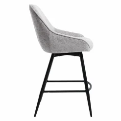 Tower Living Trino Barstoel - fabric Trenza 08 oyster (draaibaar)
