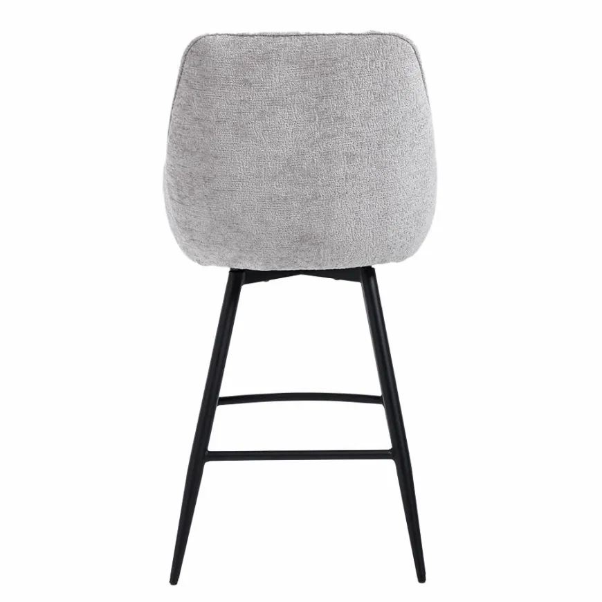 Tower Living Trino Barstoel - fabric Trenza 08 oyster (draaibaar)