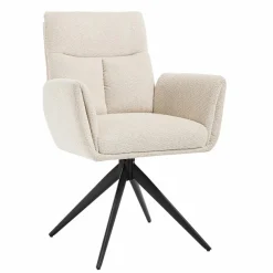 Tower Living Varzo Armstoel - Toro 25 cream (draaibaar)