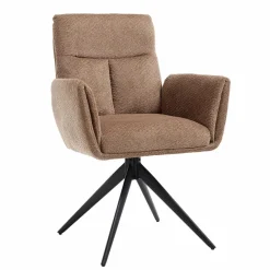 Tower Living Varzo Armstoel - Toro 45 mocca (draaibaar)