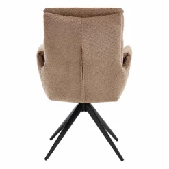 Tower Living Varzo Armstoel - Toro 45 mocca (draaibaar)