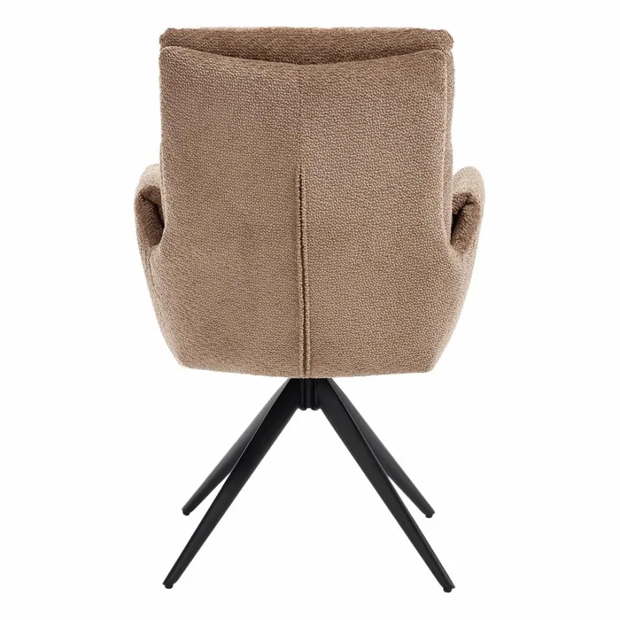 Tower Living Varzo Armstoel - Toro 45 mocca (draaibaar)