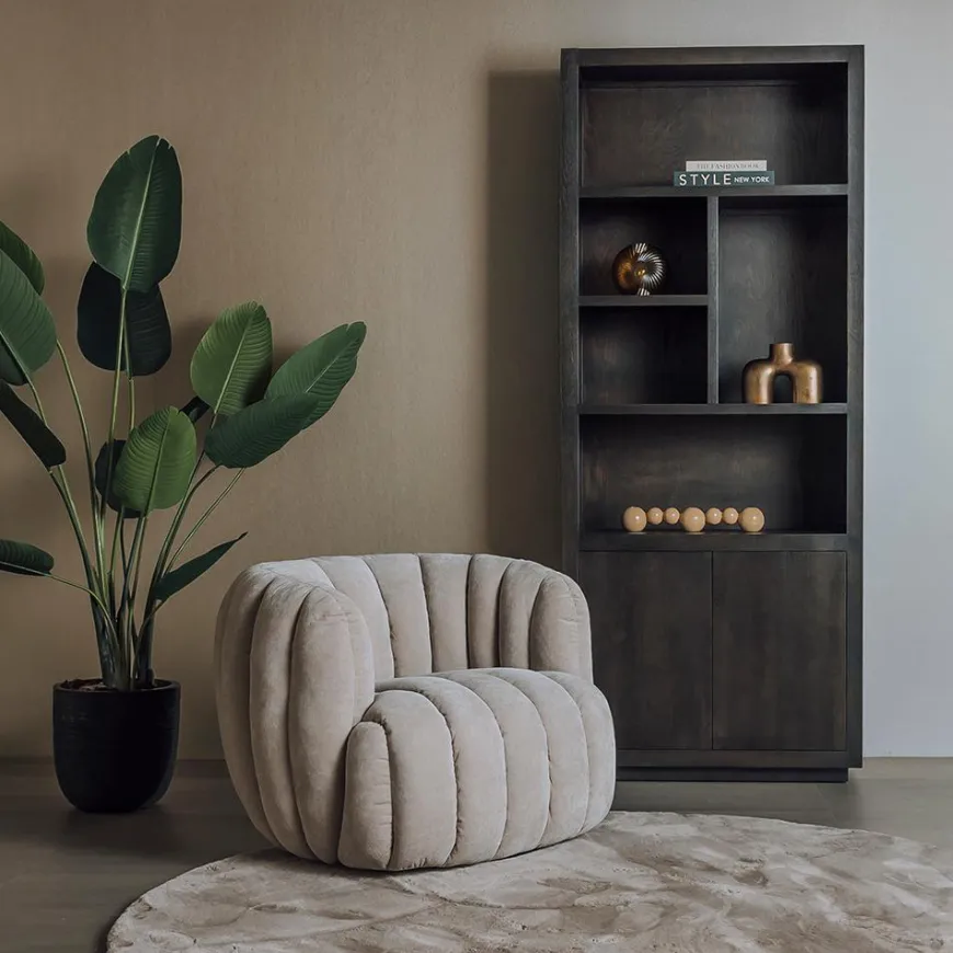 Tower Living Verdi Fauteuil- Maloy 31 beige (draaibaar)
