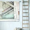 Urban Cotton Wandkleed Concrete Stairs