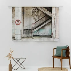 Urban Cotton Wandkleed Concrete Stairs