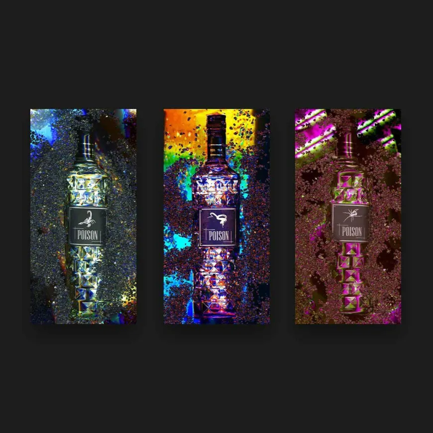 Wandkraft Fashionista 016 - set van 3 kunstwerken