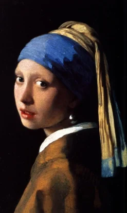 Wandkraft Girl with a Pearl Earring by Johannes Vermeer