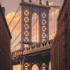 Wandkraft Manhatten Bridge from Brooklyn Street