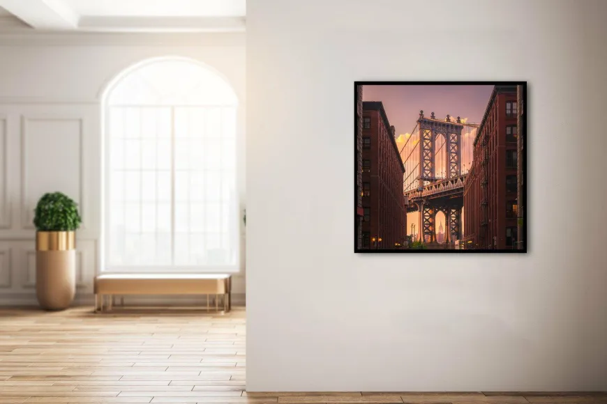 Wandkraft Manhatten Bridge from Brooklyn Street