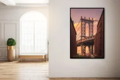 Wandkraft Manhatten Bridge from Brooklyn Street