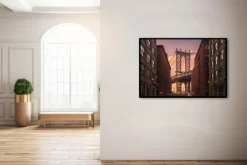 Wandkraft Manhatten Bridge from Brooklyn Street