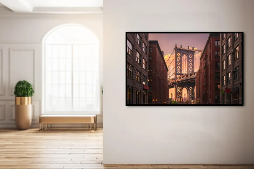 Wandkraft Manhatten Bridge from Brooklyn Street