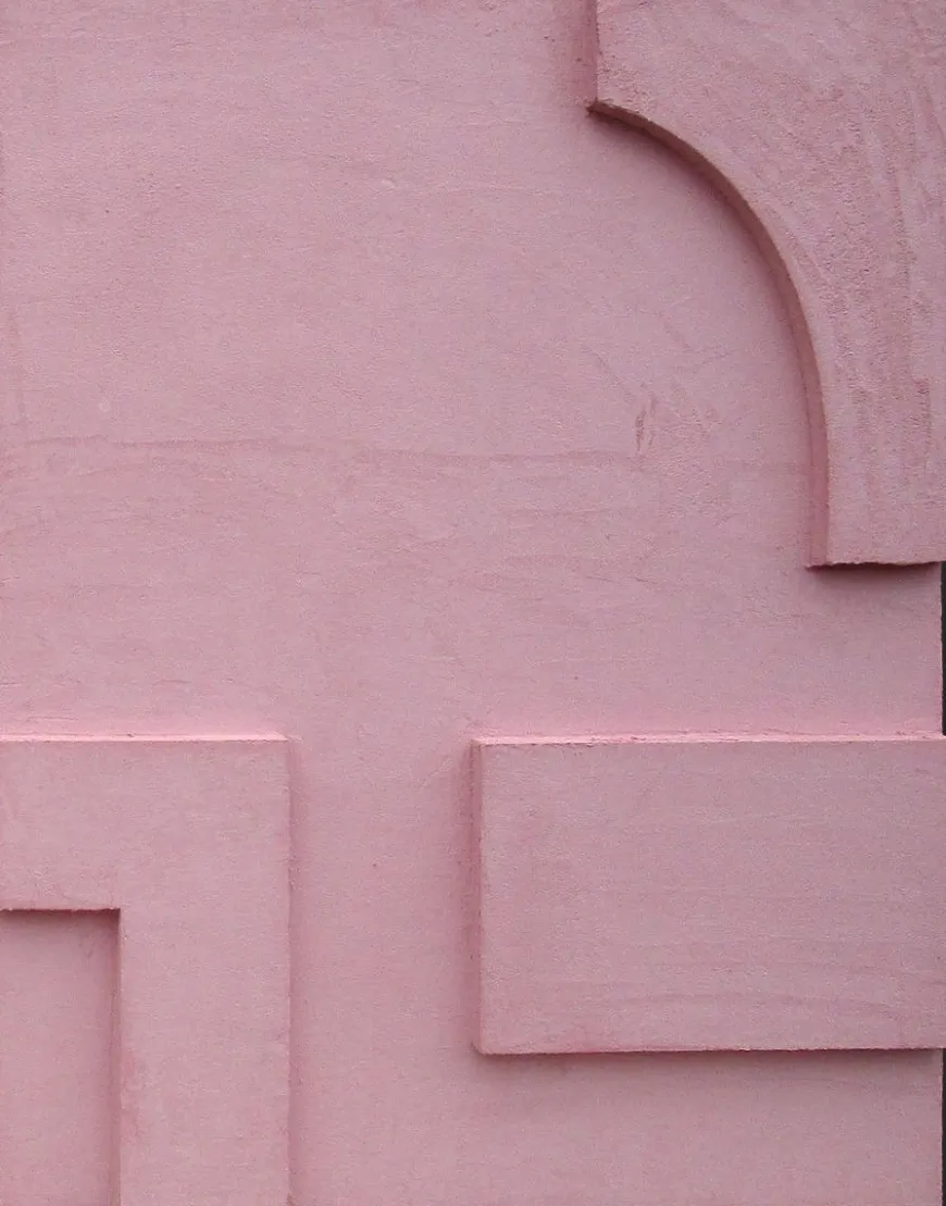 Wandkraft Optimism II in Pink Beton Ciree 80 x 100 cm