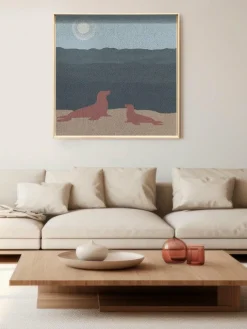 Wandkraft Seals by the Ocean