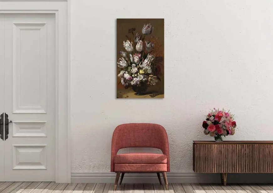 Wandkraft Still life with flowers by Hans Bollongier