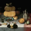 Wandkraft Still Life with Cheeses by Floris van Dyck