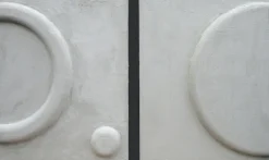 Wandkraft Sun Moon Earth in Beton Ciree