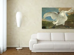 Wandkraft The Threatened Swan by Jan Asselijn