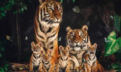 Wandkraft The Tiger Family