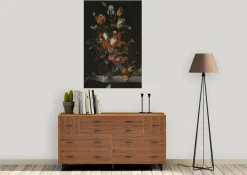 Wandkraft Vase with Flowers by Jan Davidsz. de Heem