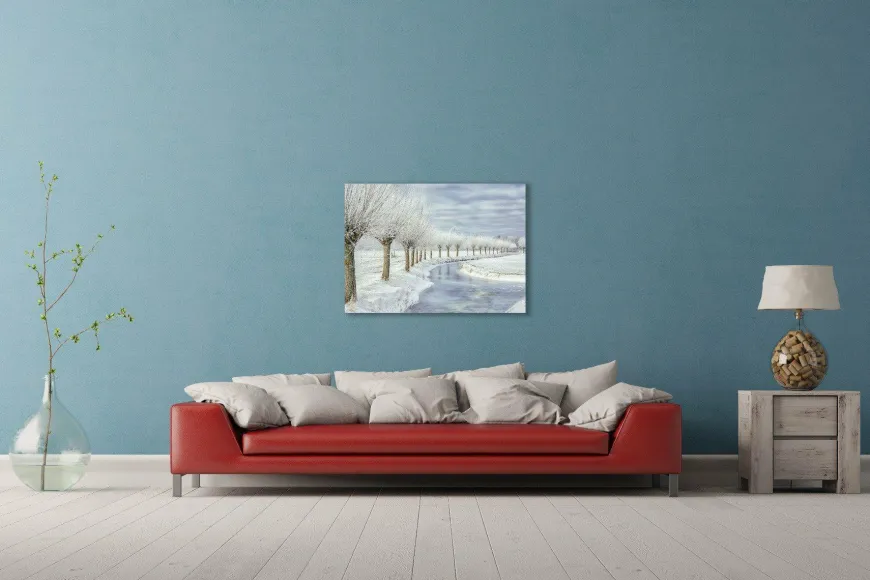 Wandkraft Winter in Holland