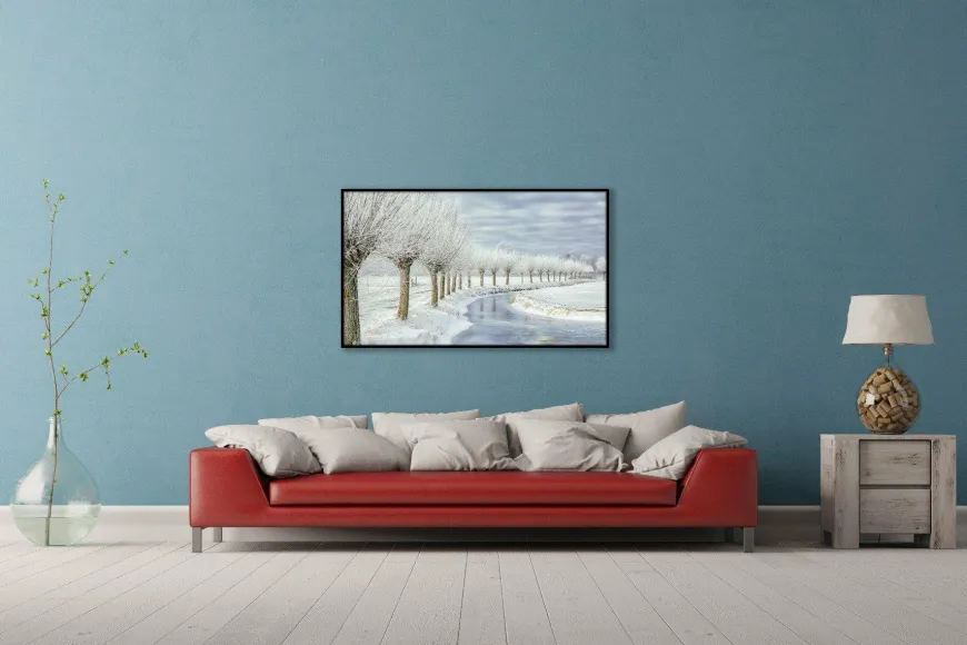 Wandkraft Winter in Holland