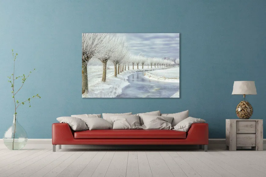 Wandkraft Winter in Holland
