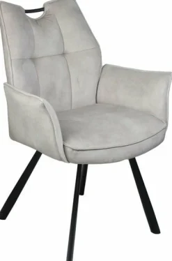 Wildeboer & v/d Weide Eettafelstoel Mabel met arm - stof C-Adore 110