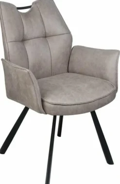 Wildeboer & v/d Weide Eettafelstoel Mabel met arm - stof C-Magnum 84
