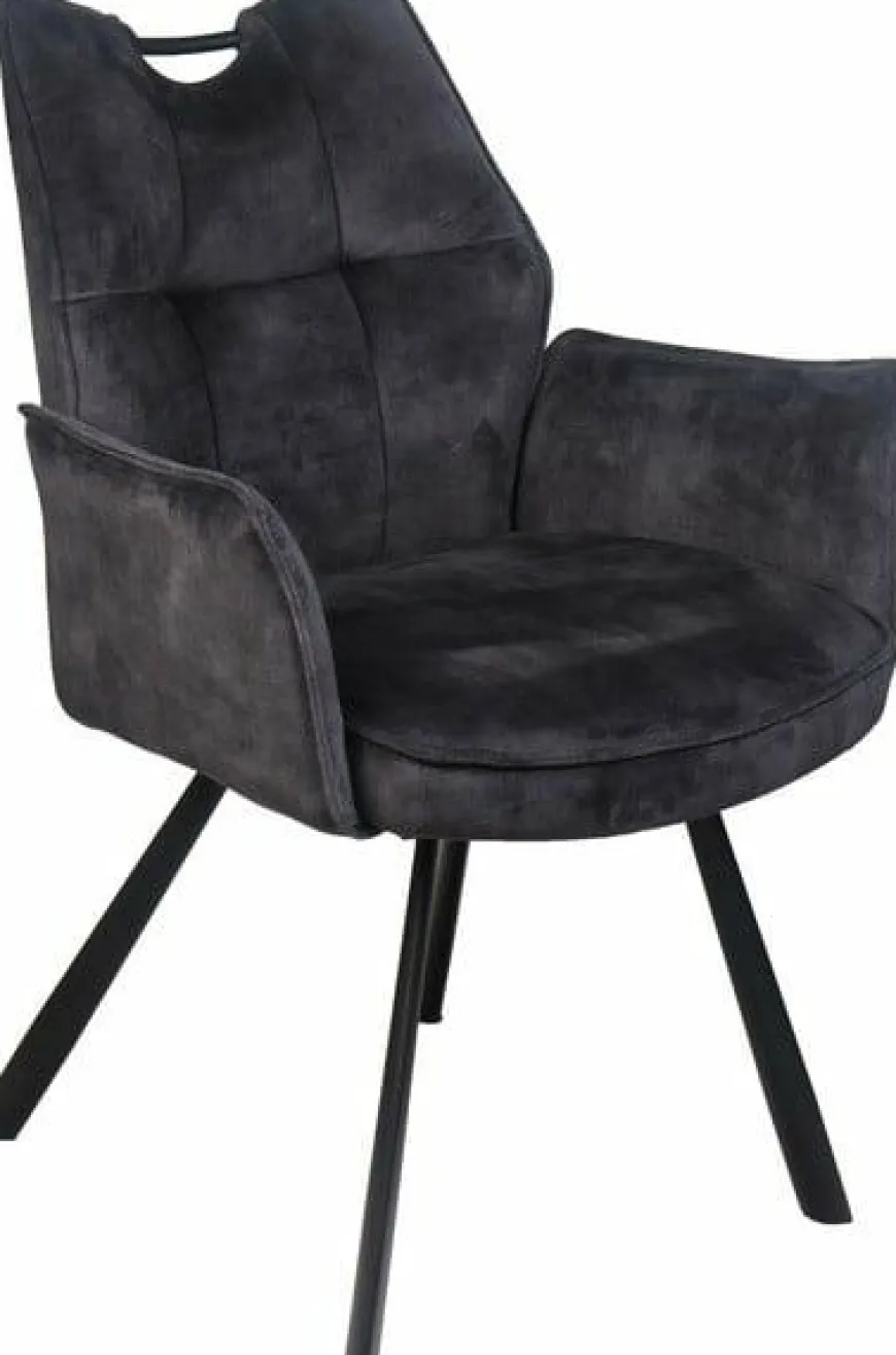 Wildeboer & v/d Weide Eettafelstoel Mabel met arm - stof C-Adore 67