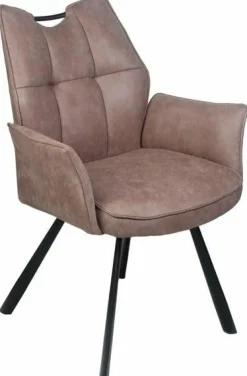 Wildeboer & v/d Weide Eettafelstoel Mabel met arm - stof C-Magnum 10