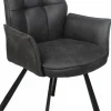 Wildeboer & v/d Weide Eettafelstoel Mabel met arm - stof C-Magnum 66